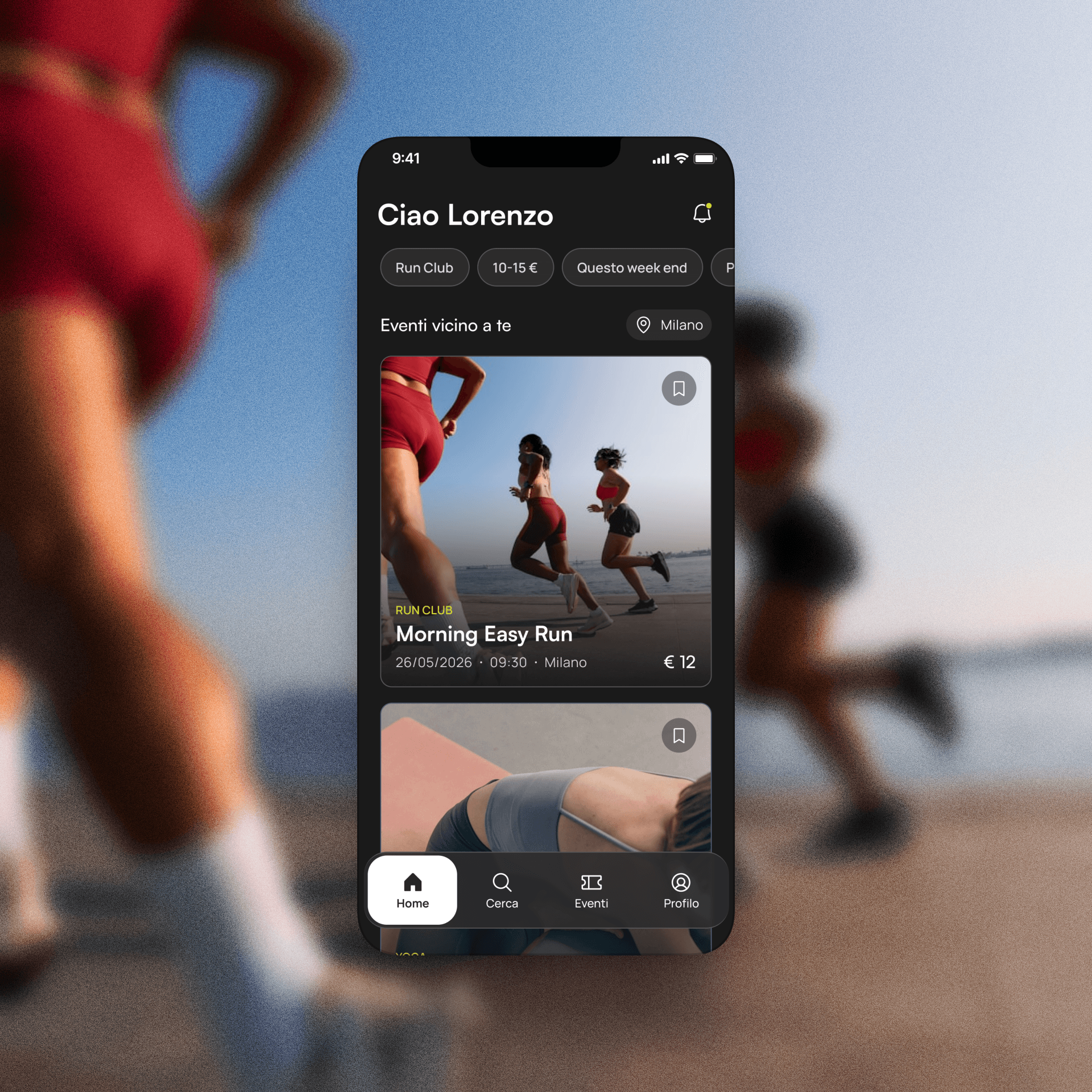 App Forte: eventi sportivi vicino a te